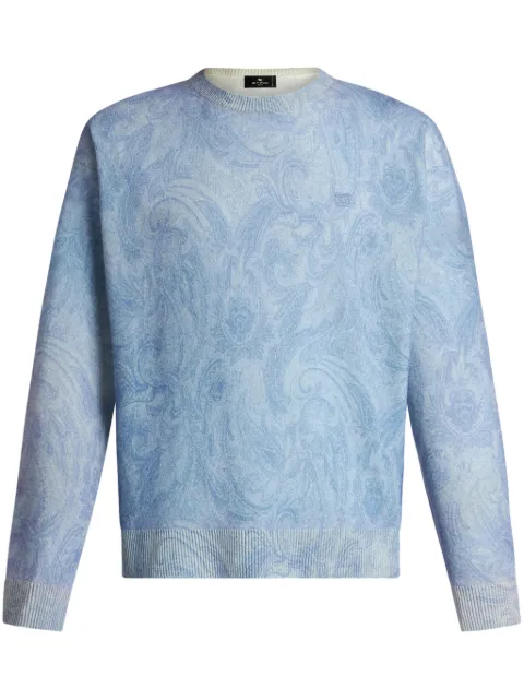 ETRO paisley intarsia-knit jumper