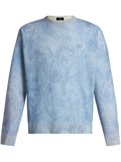 Pull à motif cachemire en intarsia - ETRO - Modalova