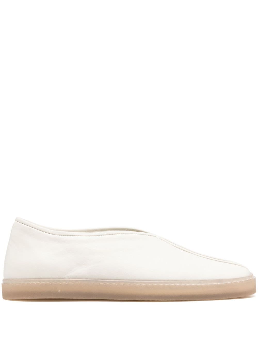 Lemaire Piped Slip-on Sneakers In Neutrals