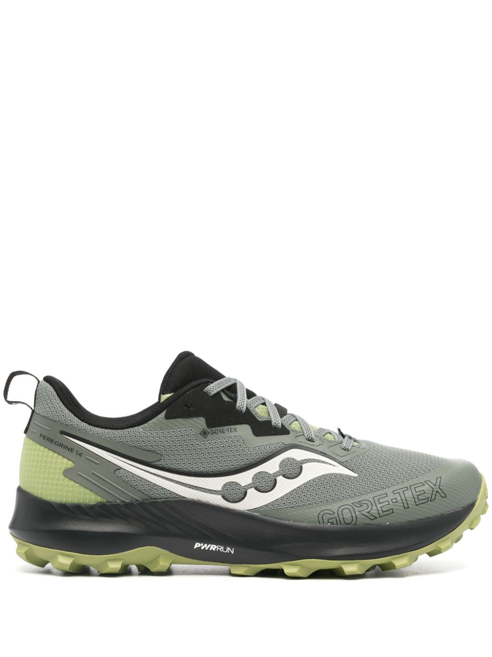 Shop Saucony Peregrine 14 Gtx Sneakers In Grey