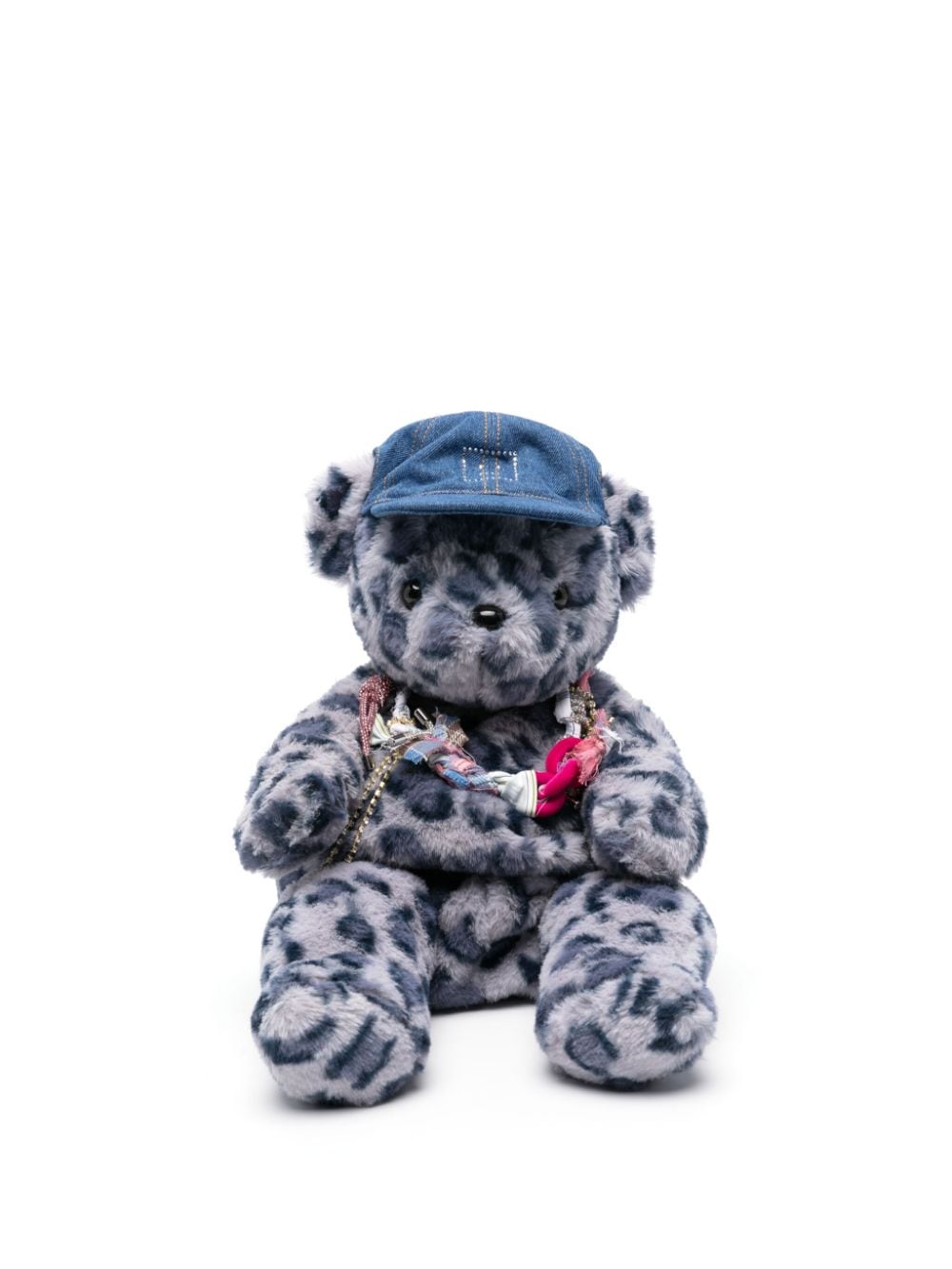 Acne Studios Teddy leopard-print backpack Blauw