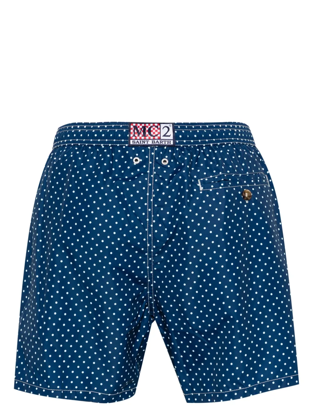 MC2 Saint Barth Pois-print swim shorts - Blauw