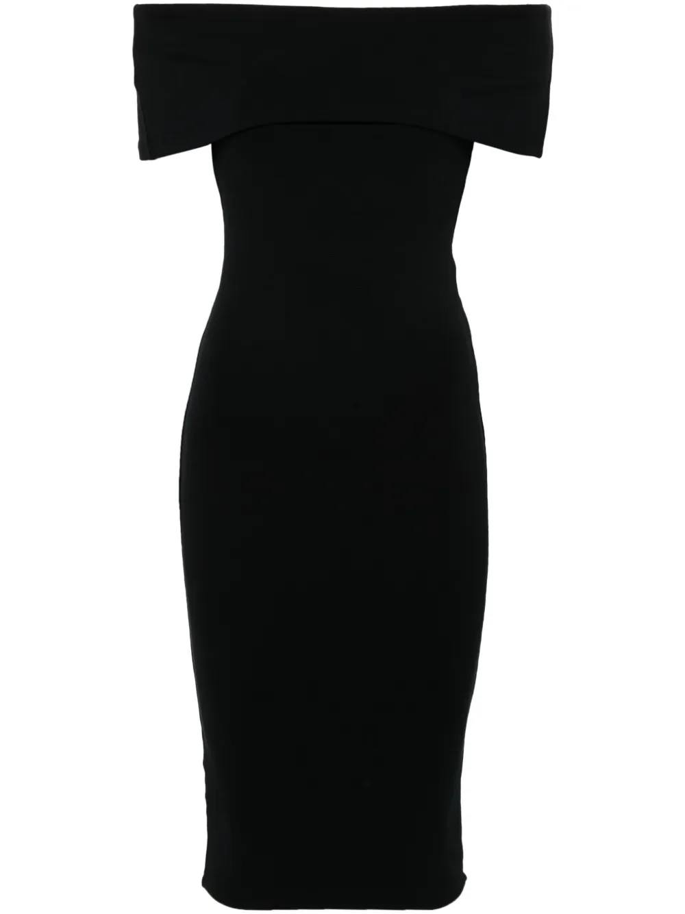 Ellipse off-shoulder midi dress