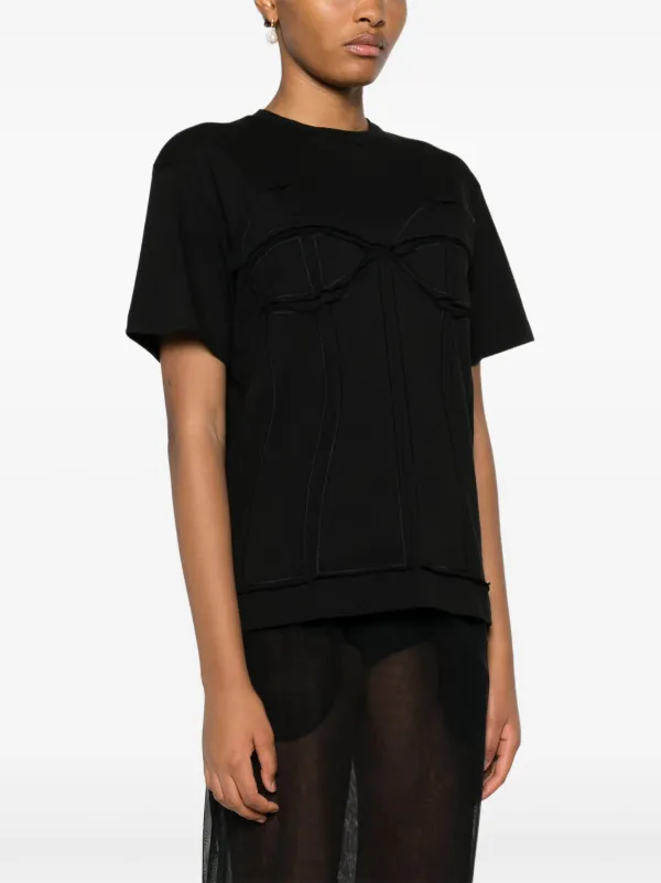 Murmur デコンストラクテッド Tシャツ | ブラック | FARFETCH JP 