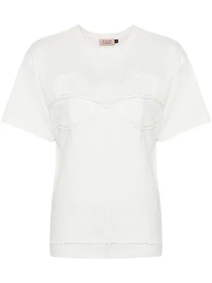Enföld floral-appliqué T-shirt | White | FARFETCH