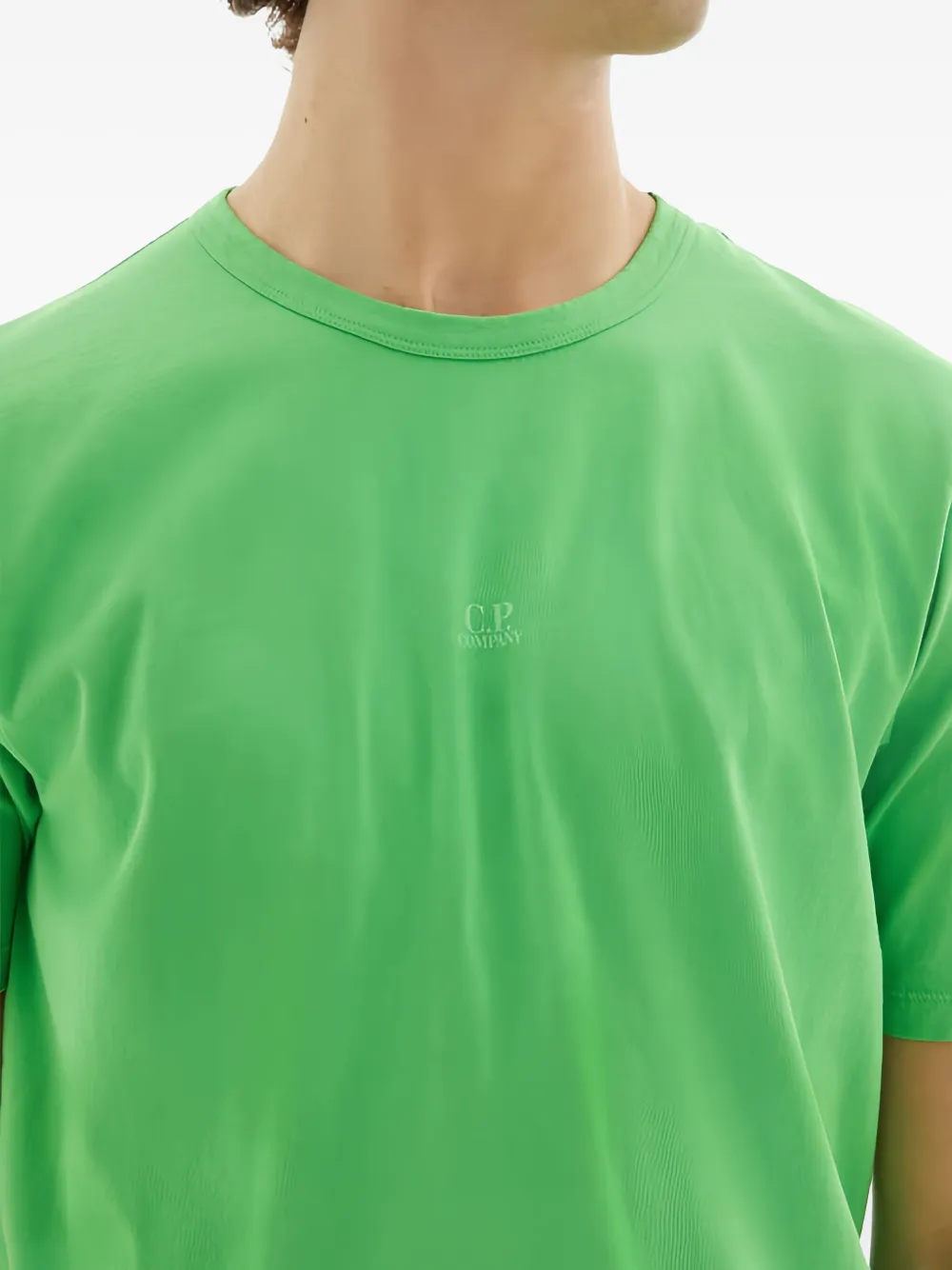 C.P. Company T-shirt met geborduurd logo Groen