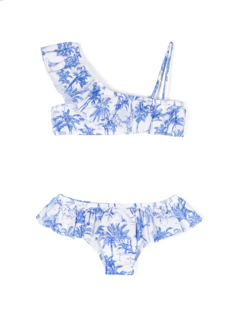 MC2 Saint Barth Kids Rey palm tree-print bikini
