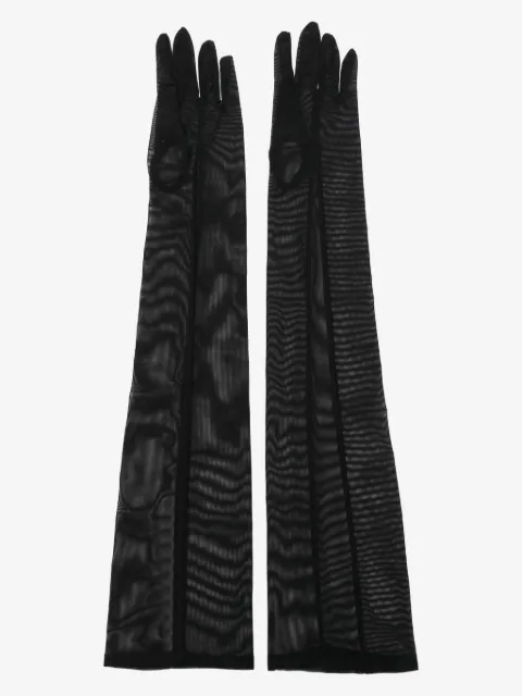 Ioana Ciolacu Ley elbow-length mesh gloves