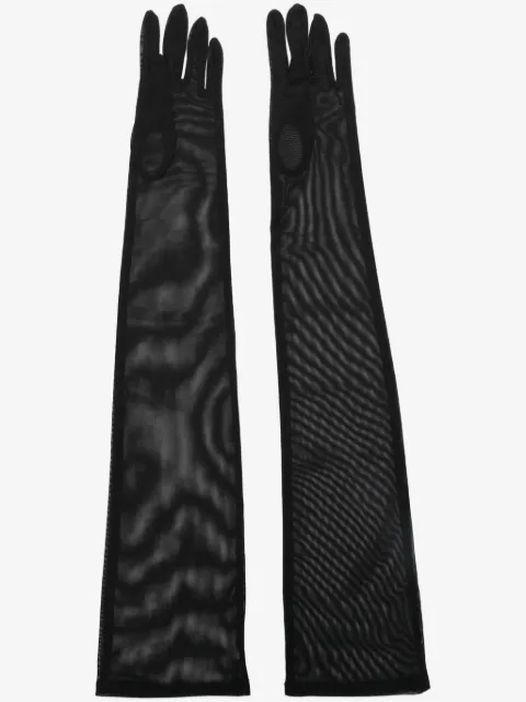 Ioana Ciolacu long-length mesh gloves