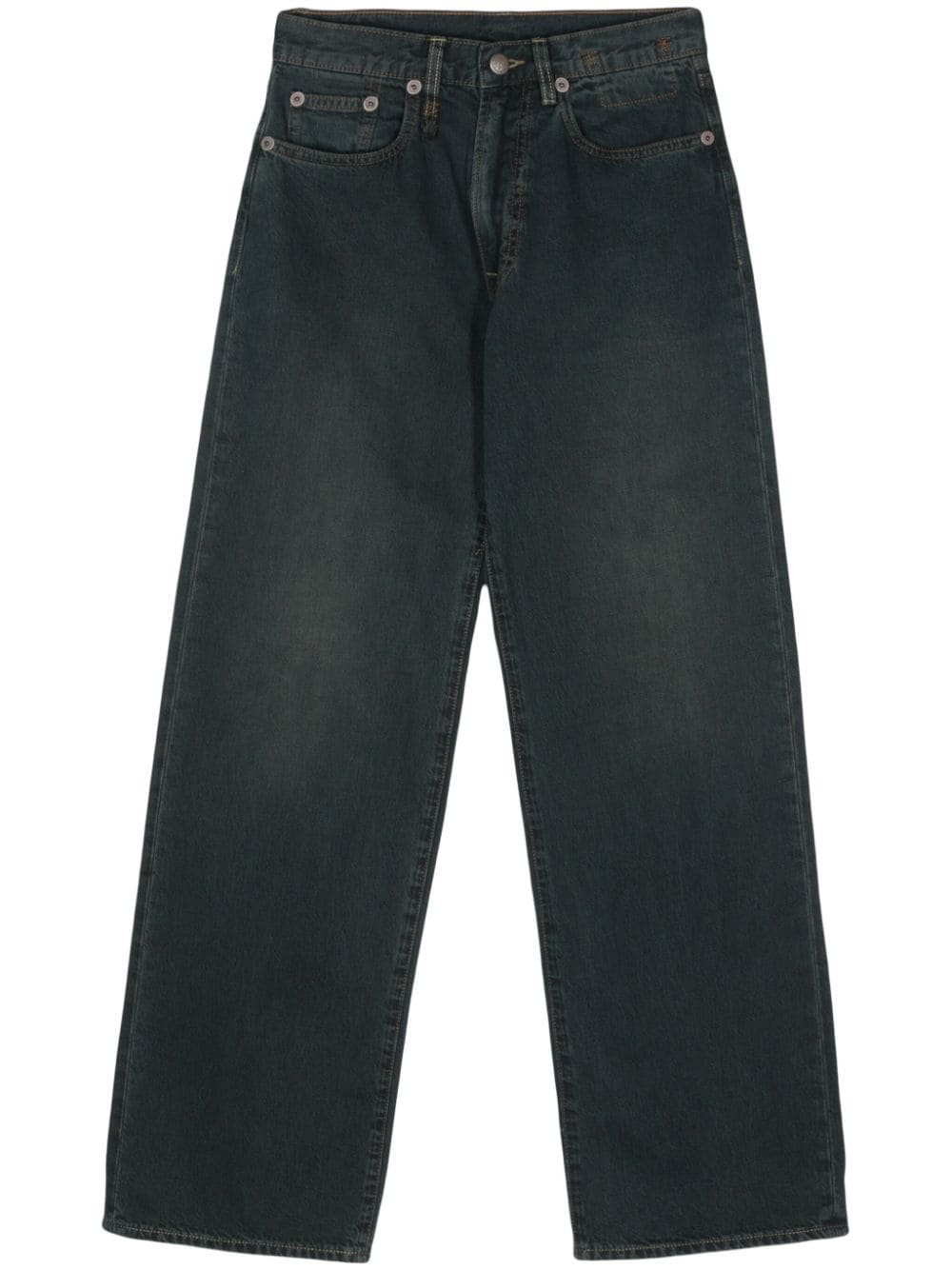 R13 D'arcy Wide-leg Jeans In Blau