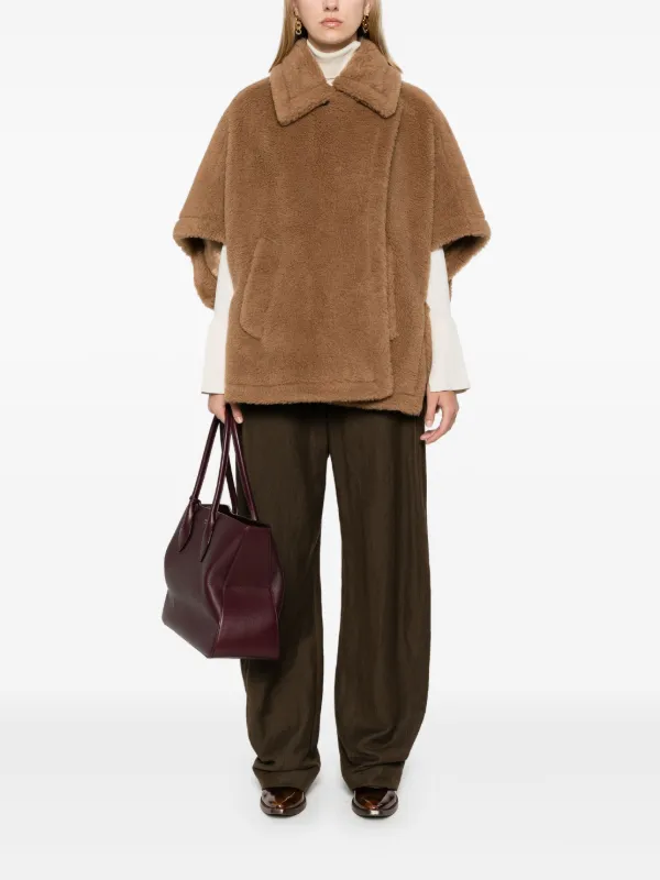Max Mara Tebe ケープ | ブラウン | FARFETCH JP