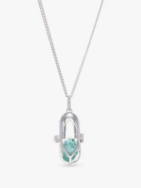 Capsule Eleven Aquamarine statement-pendant necklace 