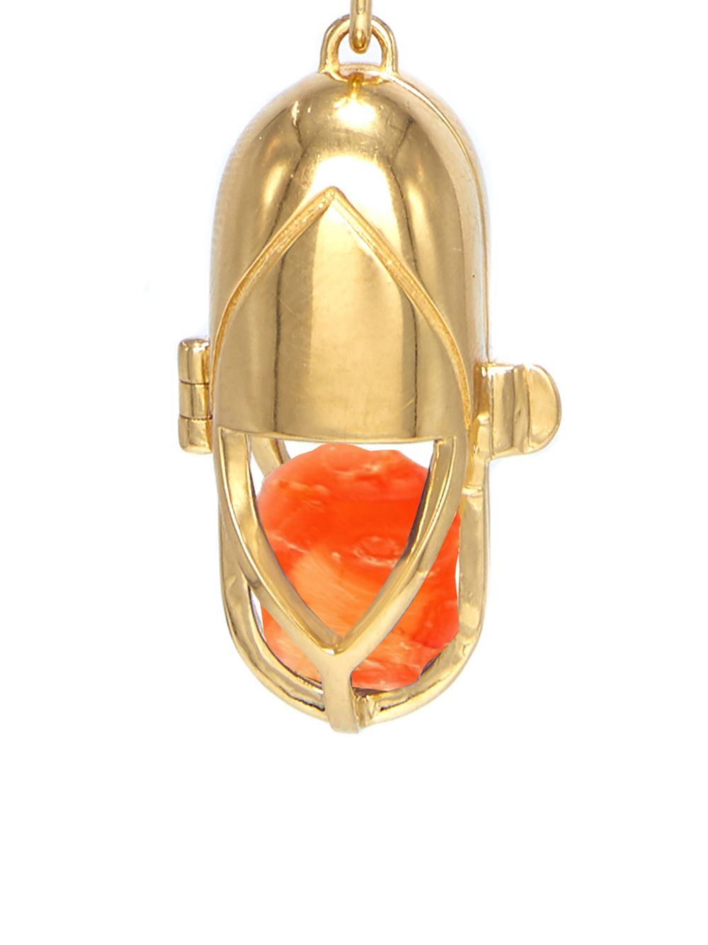 Shop Capsule Eleven Carnelian Statement-pendant Necklace In Gold