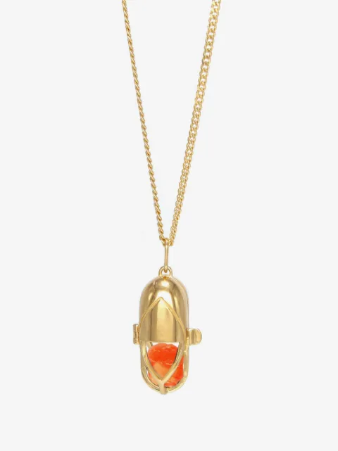 Capsule Eleven Carnelian statement-pendant necklace 