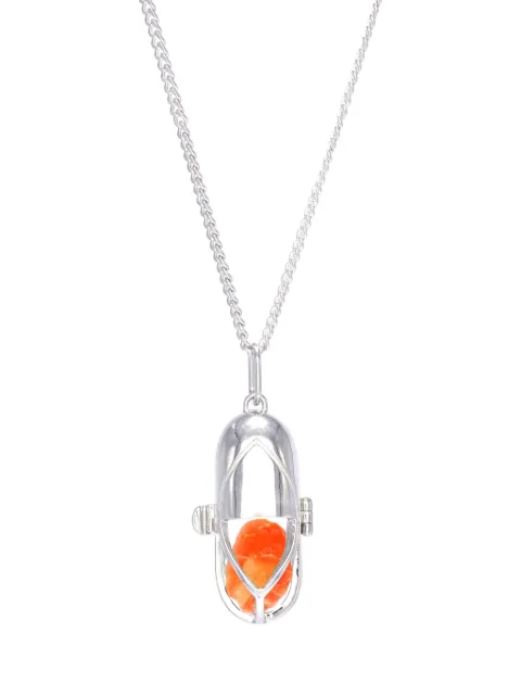 Capsule Eleven Carnelian statement-pendant necklace 