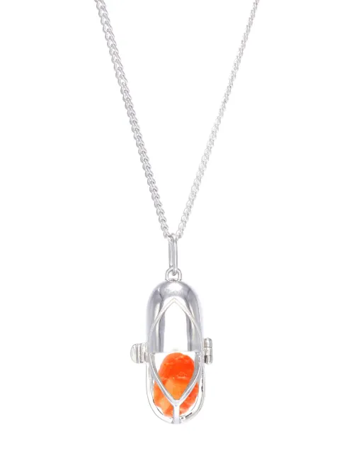 Collier Carnelian à pendentif slogan - Capsule Eleven - Modalova