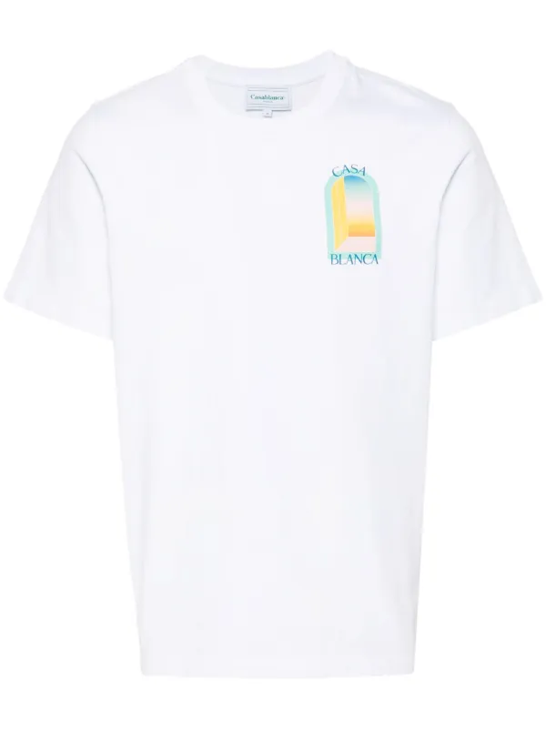 Casablanca L Arche De Jour Cotton T Shirt White FARFETCH AO