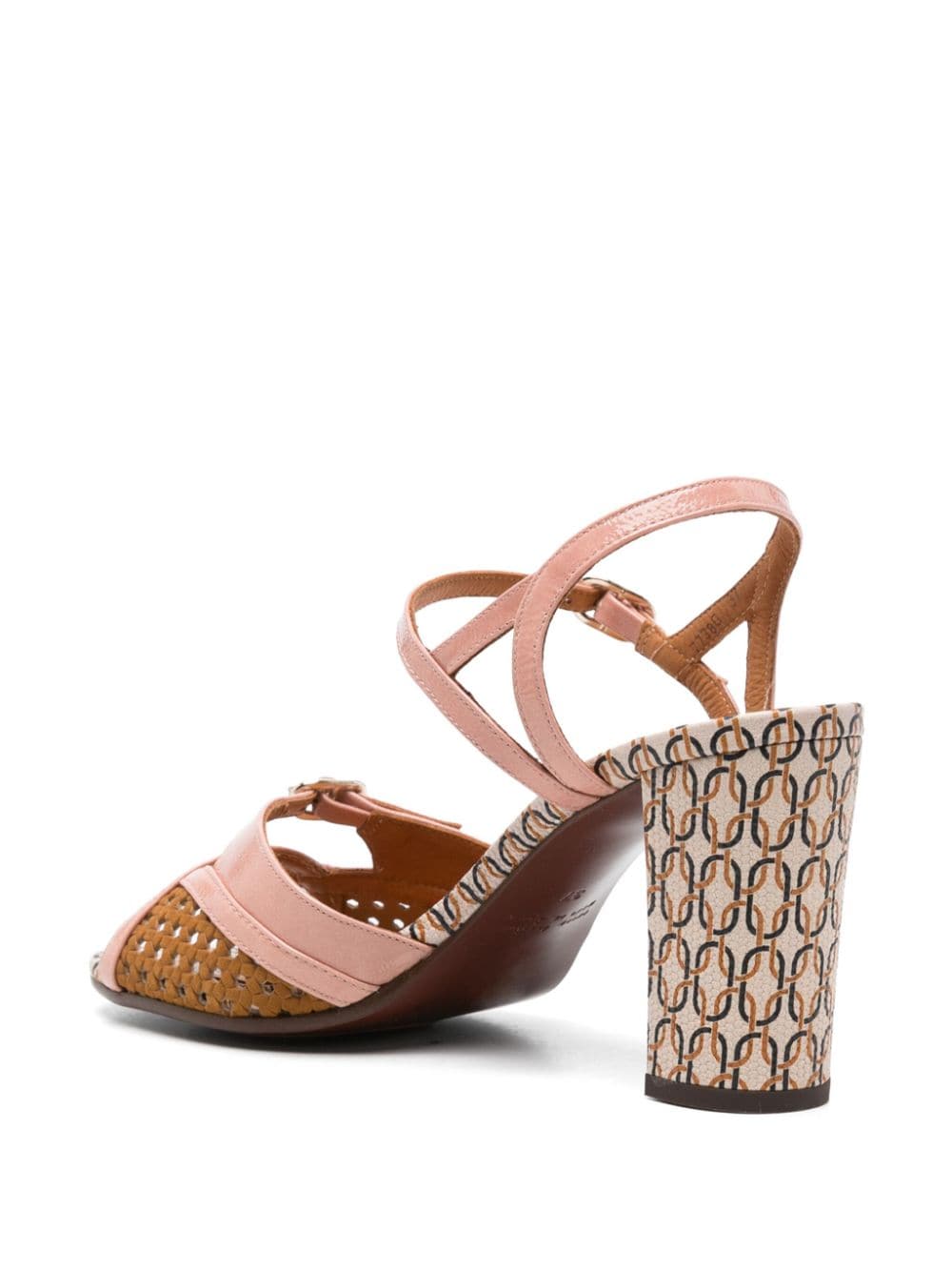 Shop Chie Mihara Bindi 75mm Leather Sandals In Pink