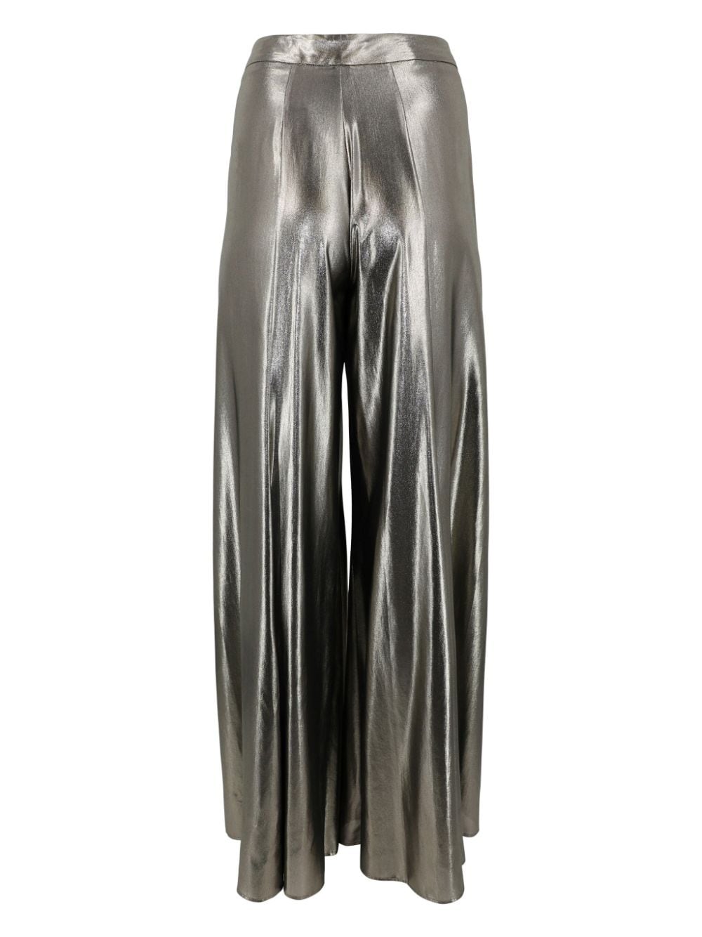 Shop Barbara Bui Split-leg Culotte Trousers In Silver