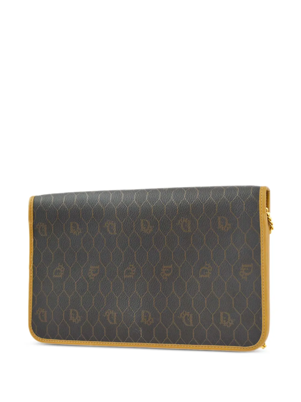 Christian Dior Pre-Owned 1990-2000 schoudertas met logoplakkaat - Bruin