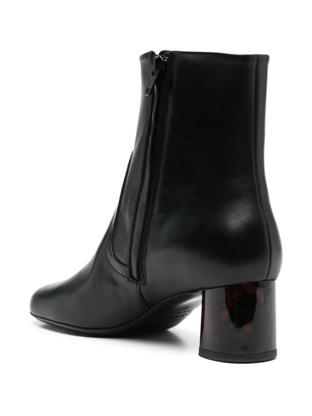 SANDRO 50mm Leather Ankle Boots Black FARFETCH