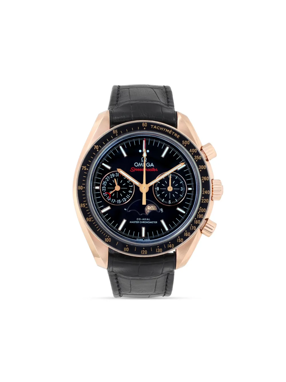 Pre-owned Omega  Speedmaster Moonwatch 44mm In Black