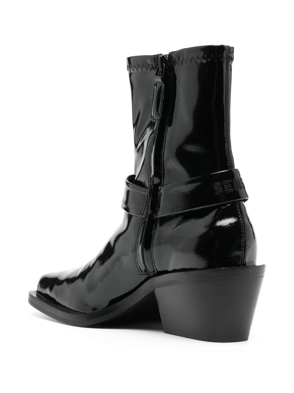 Senso 60 mm Kelsey II enkellaarzen Zwart
