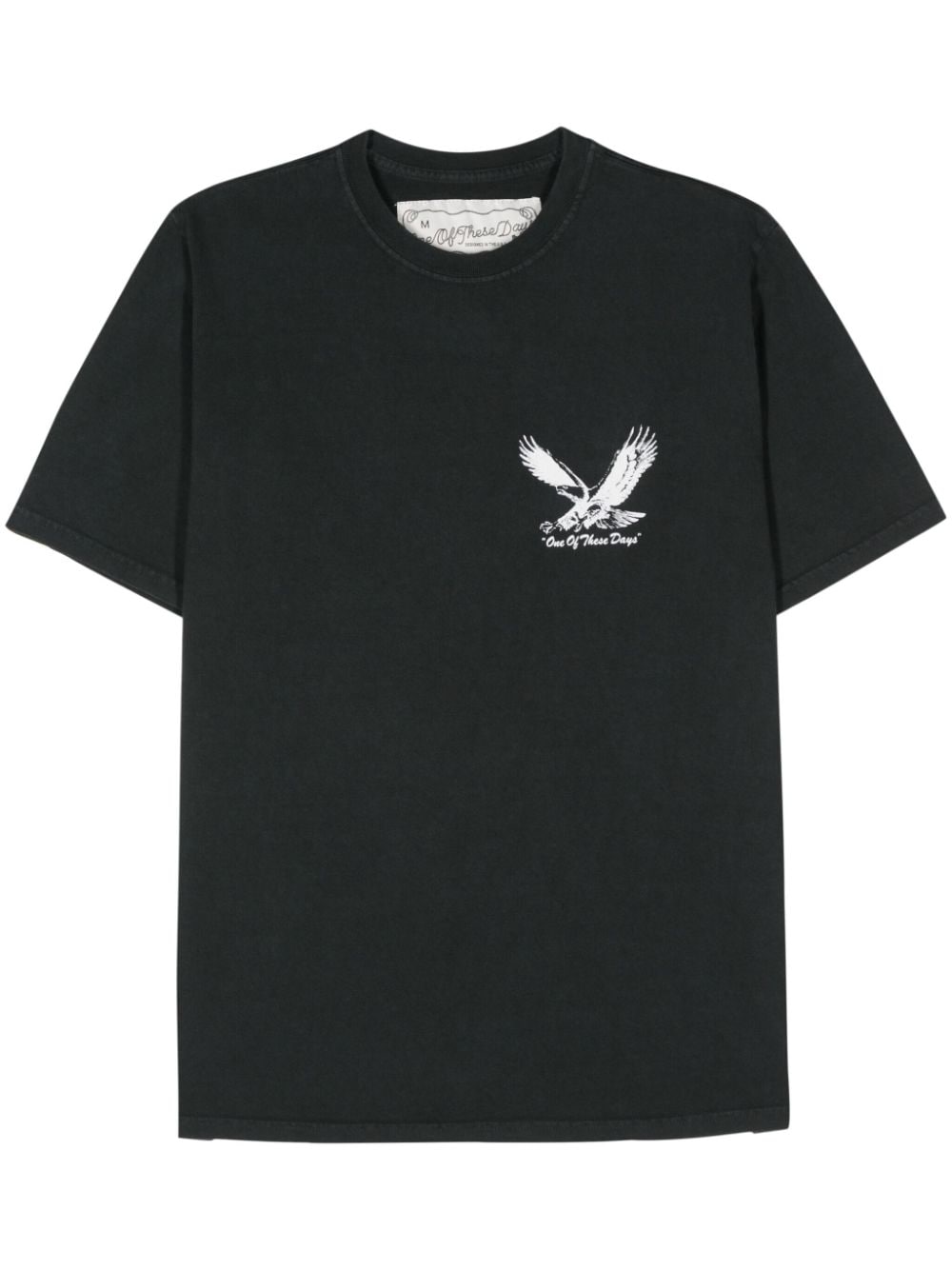 Shop One Of These Days Screaming Eagle Cotton T-shirt In Black