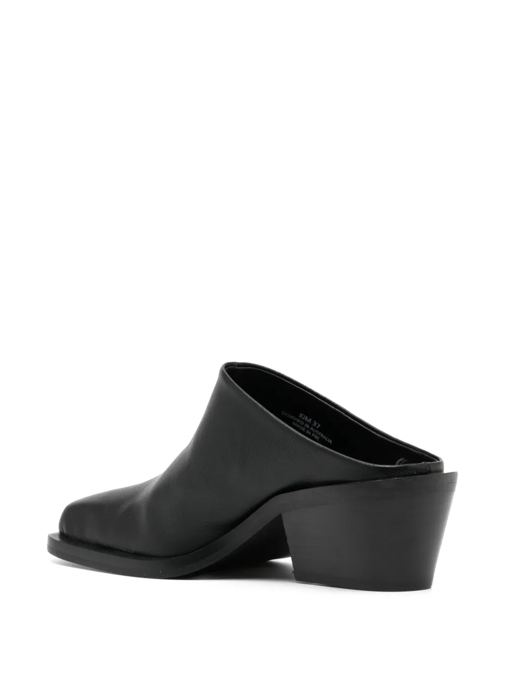 Senso Kim 60mm square-toe leather mules Black