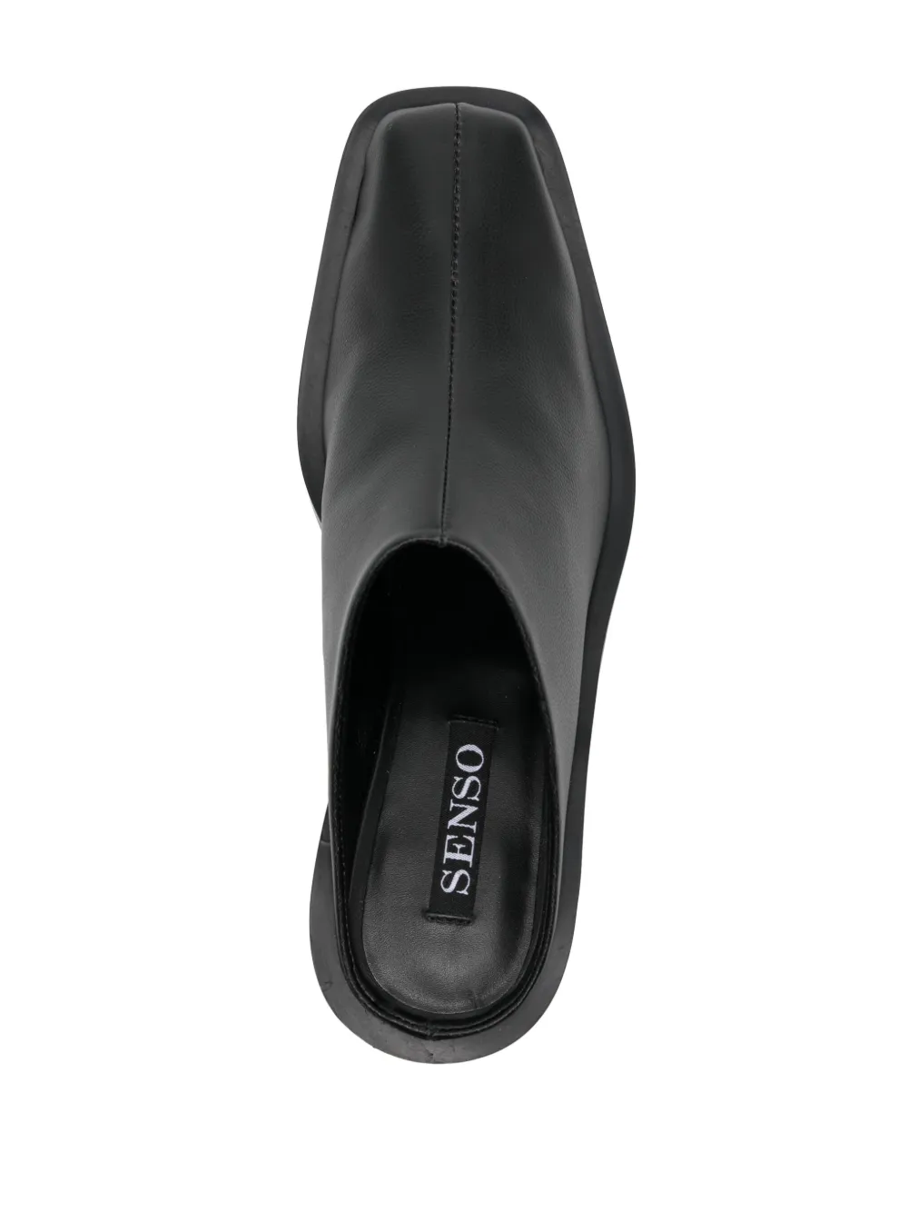 Senso Kim 60mm square-toe leather mules Black