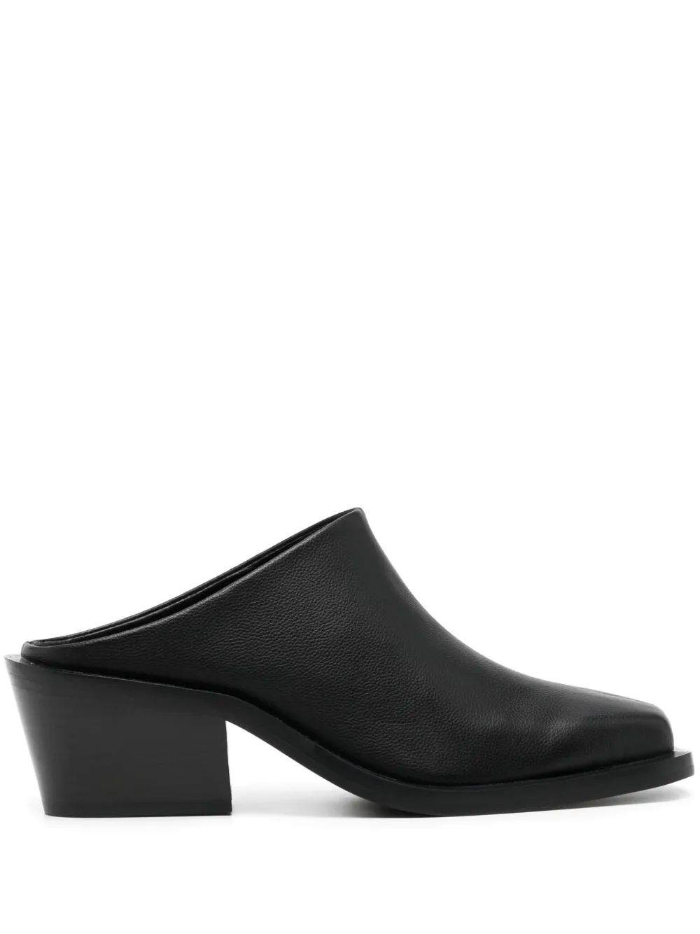 Senso Kim 60mm square-toe leather mules Black