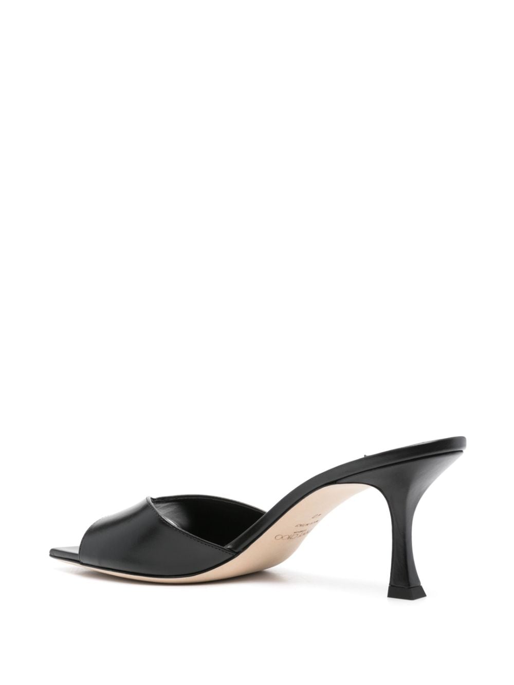 Shop Jimmy Choo Skye 70mm Leather Mules In Black