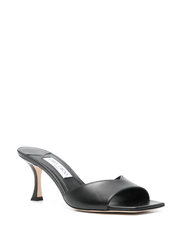 JIMMY CHOO LEXX100 ミュール 2WAY チェーン ハイヒール黒 JIMMY CHOO LEXX100 ミュール 2WAY チェーン ハイヒール黒 Jimmy