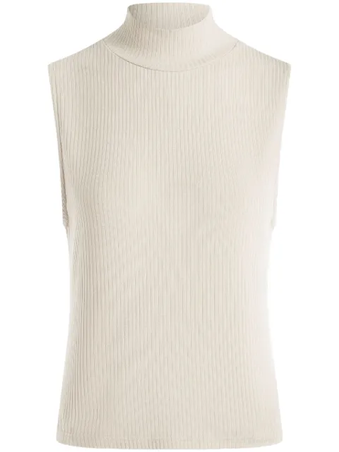 Varley roll-neck ribbed tank top