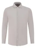 Fedeli textured long-sleeve shirt - Grey