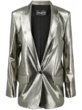 Barbara Bui metallic-effect single-breasted blazer - Silver
