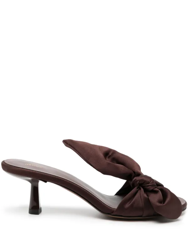Neous Diana 60mm Knot Mules in Brown