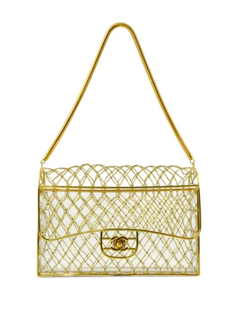 HOT SALE CHANEL 1990-2000s Cage beaded shoulder bag Women