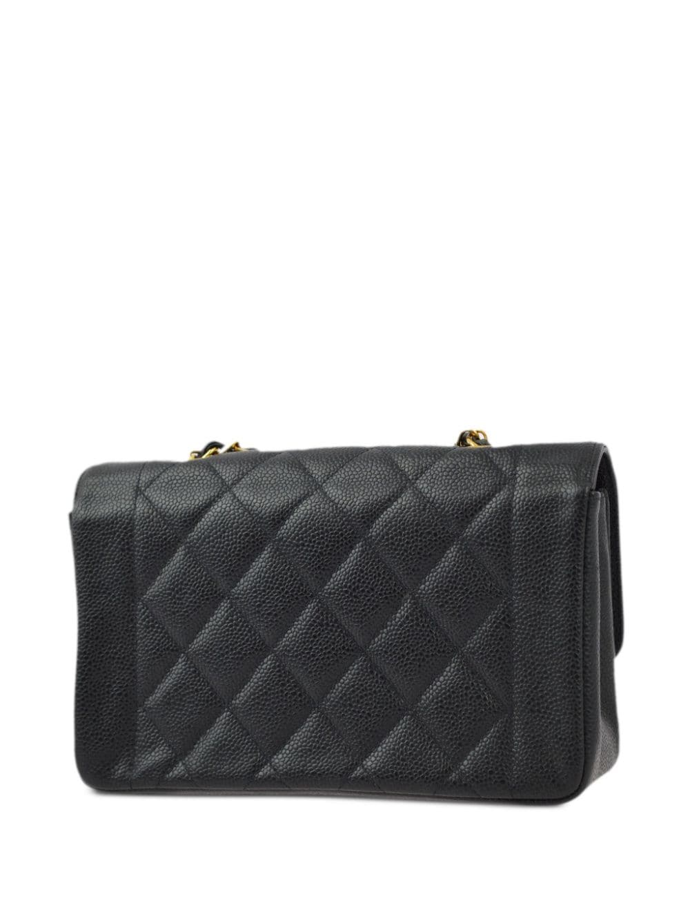 CHANEL Pre-Owned 1995 small Diana shoulder bag - Zwart