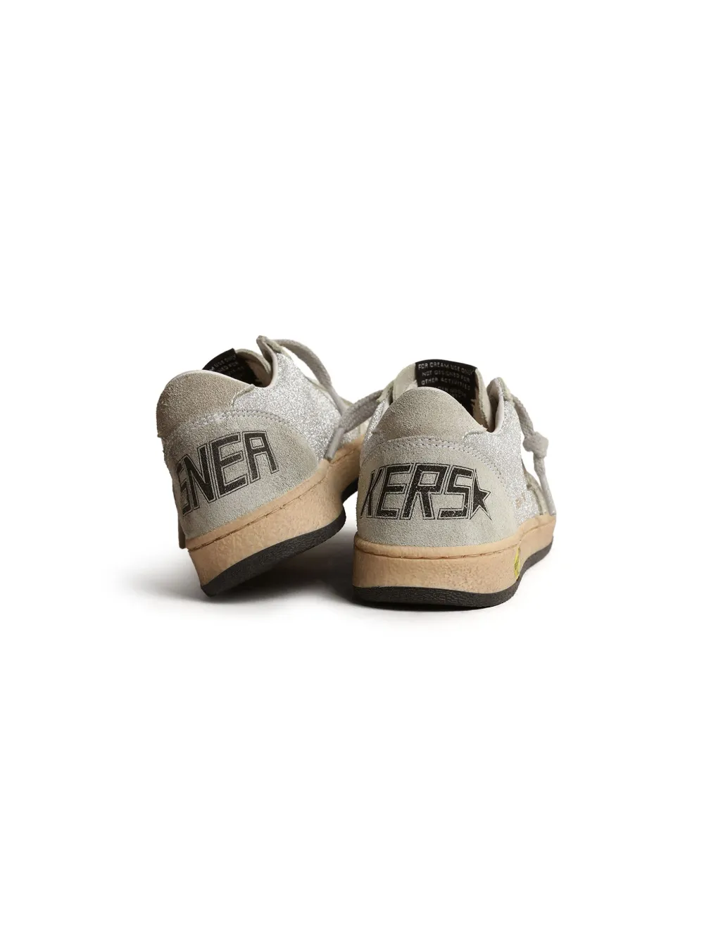Golden Goose Kids logo-print lace-up sneakers Grey