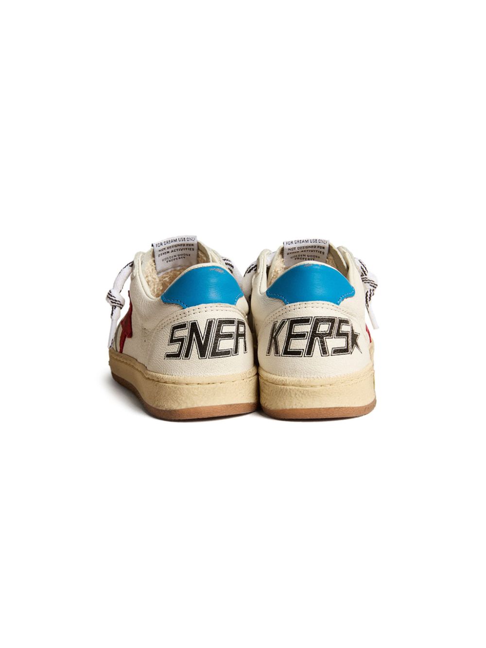 Golden Goose Kids Super-Star leren sneakers Beige