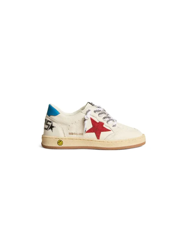 Golden Goose Kids Super-Star Leather Sneakers Neutrals