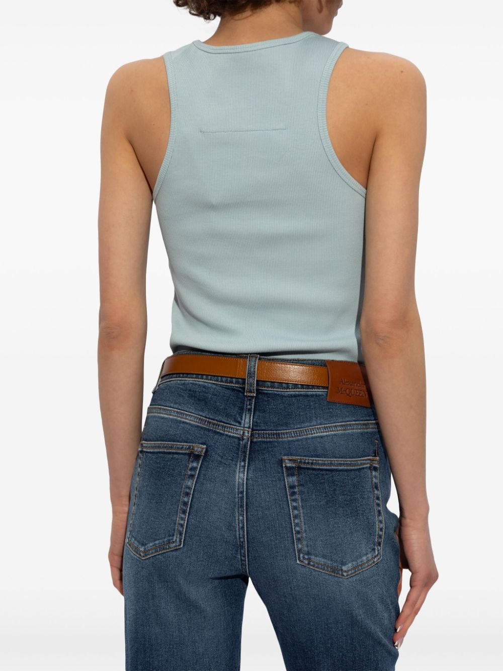 Shop Givenchy 4g Tank Top In Blau