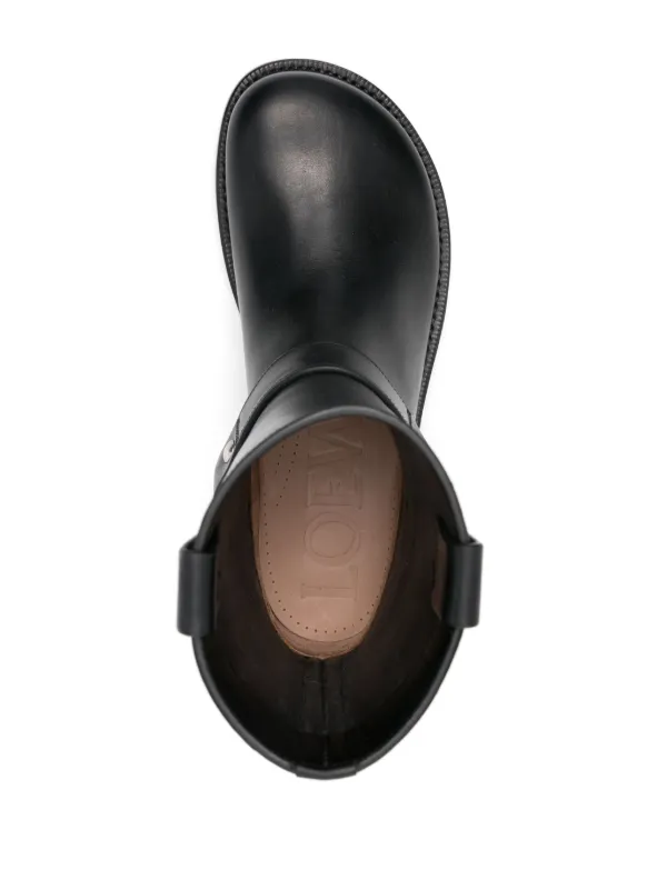 LOEWE Campo Biker Boots | Black | FARFETCH