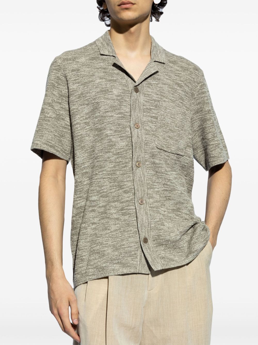 SAMSOE & SAMSOE LARRY MÉLANGE-EFFECT SHIRT 