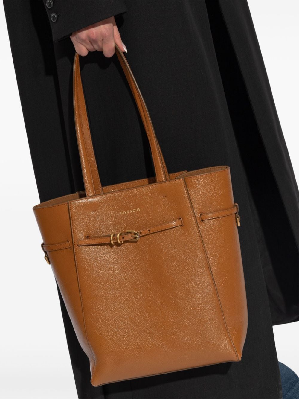 Givenchy Voyou leren shopper - Bruin