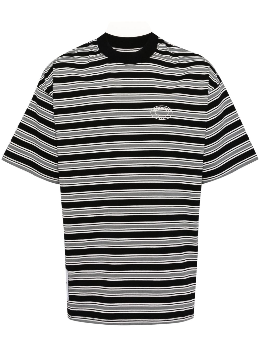 Izzue Striped Logo T-shirt In Multi