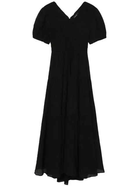 tout a coup vestido midi con mangas farol