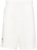 izzue elasticated waist cotton shorts - White