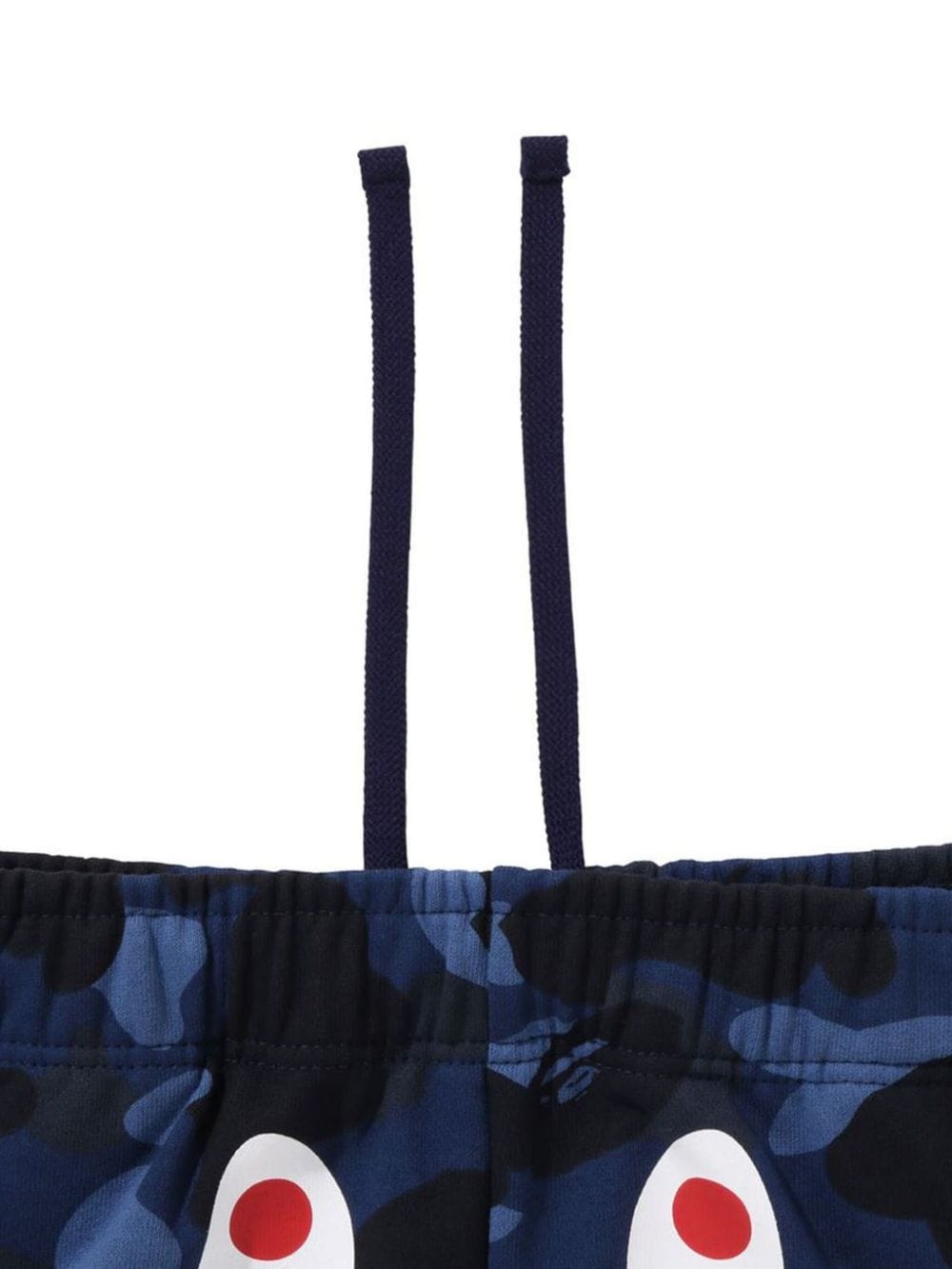 Shop A Bathing Ape Abc Camo Shark Track Shorts In Blue